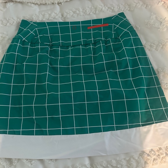 Kinona Dresses & Skirts - Kinona Teal Grid Mini Skirt